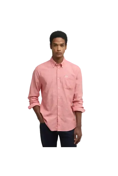 Barbour Nelson Tailored Long-Sleeved Shirt Red