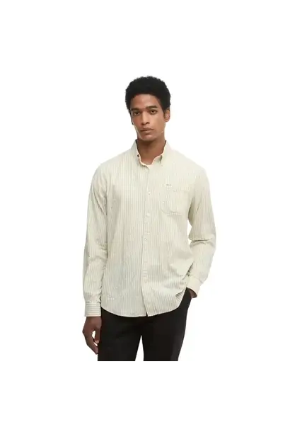 Barbour Cresswell Seersucker Tailored Shirt Sea Green