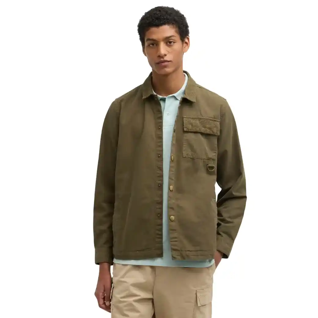 Barbour Declan Patch Overshirt Ivy Green-1