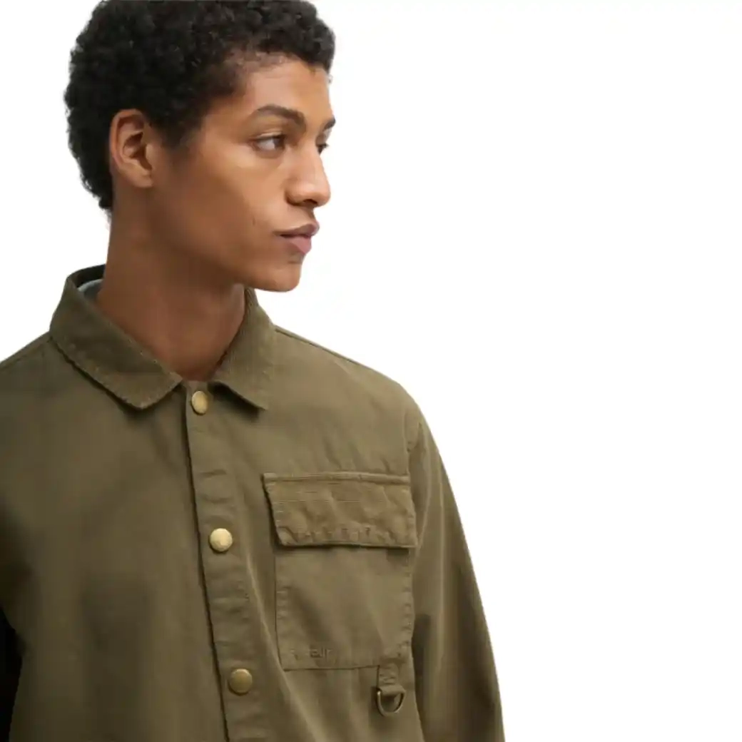 Barbour Declan Patch Overshirt Ivy Green-4
