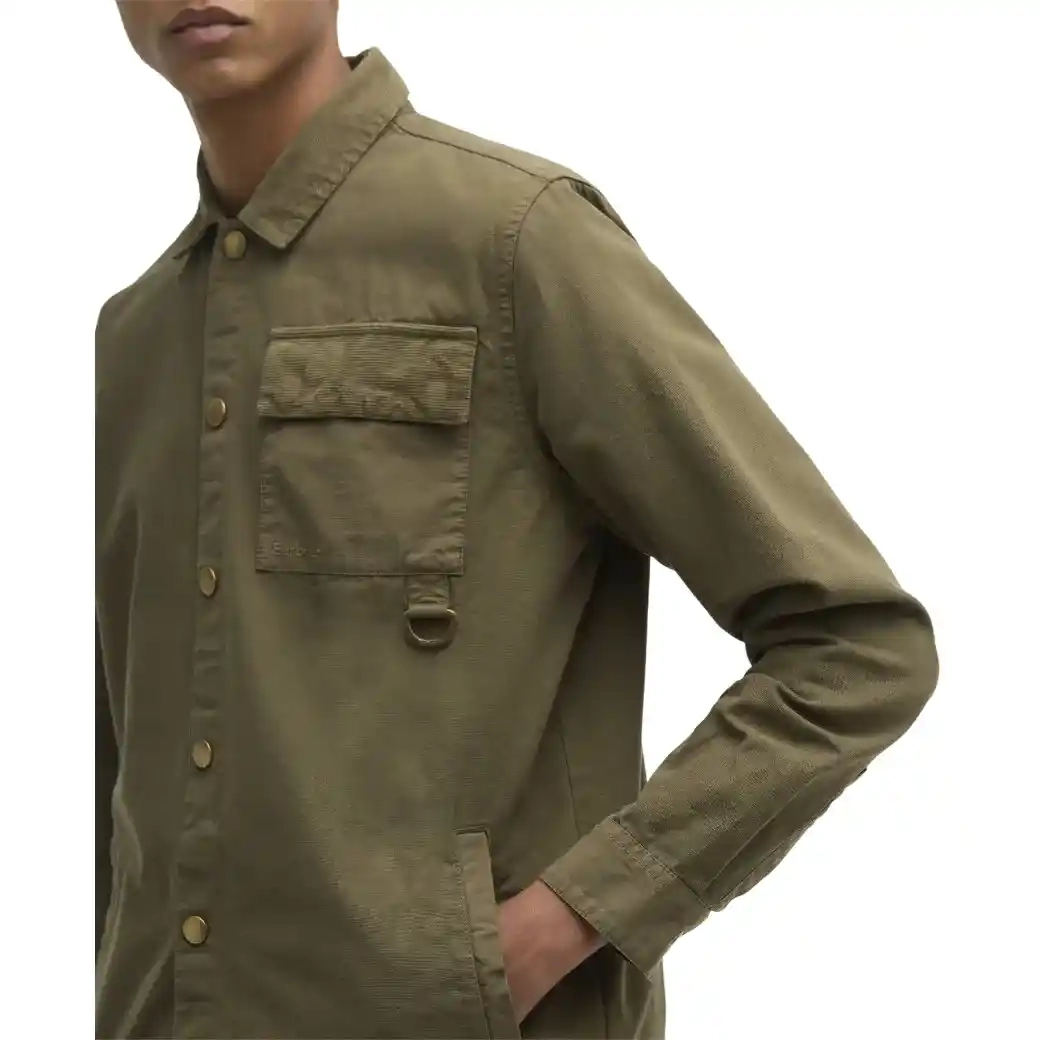 Barbour Declan Patch Overshirt Ivy Green-5