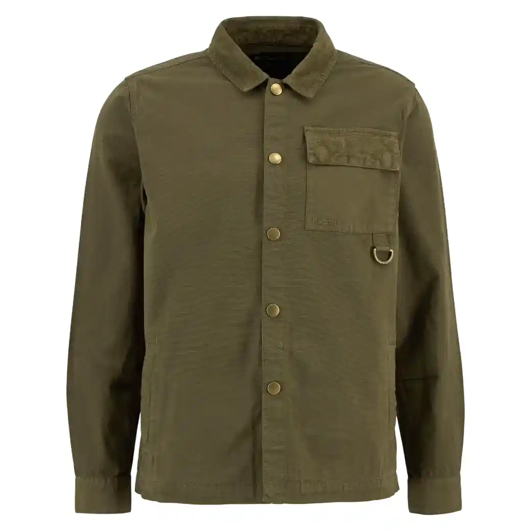 Barbour Declan Patch Overshirt Ivy Green-6