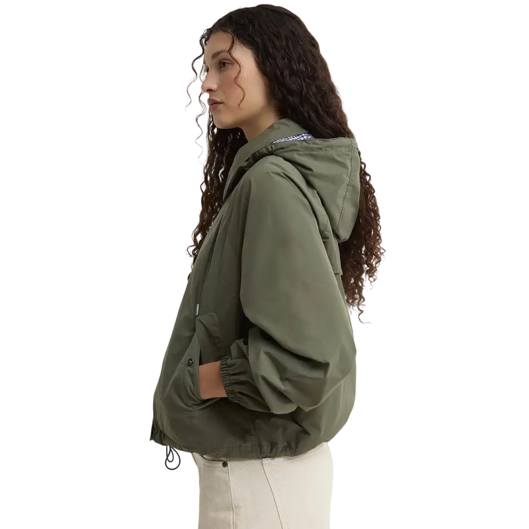 Barbour Paul Smith Loves Barbour Broomhill Showerproof Jacket Dusky Khaki/Navy/White Gingham-5