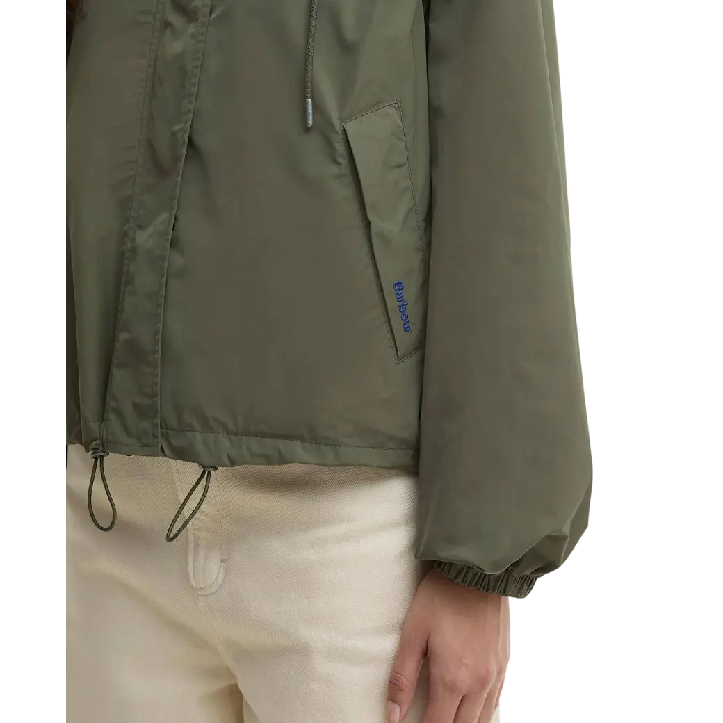 Barbour Paul Smith Loves Barbour Broomhill Showerproof Jacket Dusky Khaki/Navy/White Gingham-6