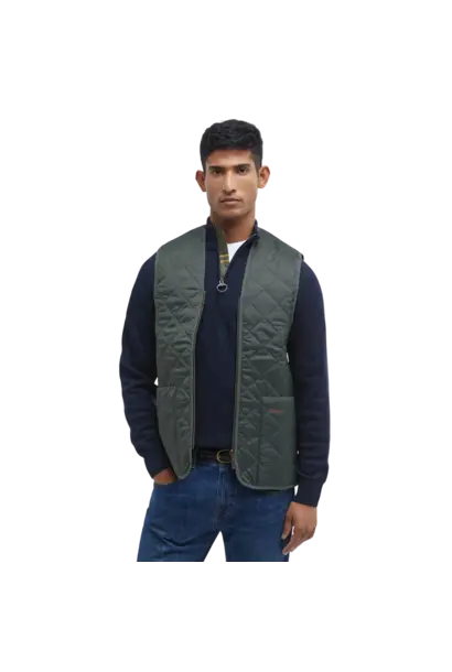 Barbour Quilted Waistcoat/Zip-In Liner Olive/Classic