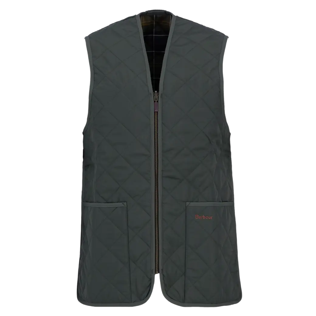 Barbour Quilted Waistcoat/Zip-In Liner Olive/Classic-7