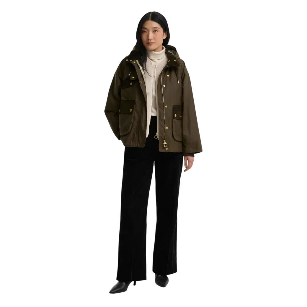 Barbour Willowmere Waxed Jacket Beech/Ancient-2