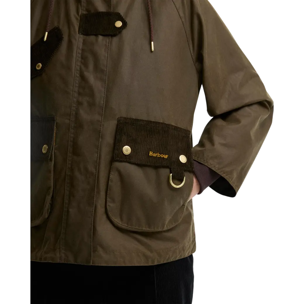Barbour Willowmere Waxed Jacket Beech/Ancient-5