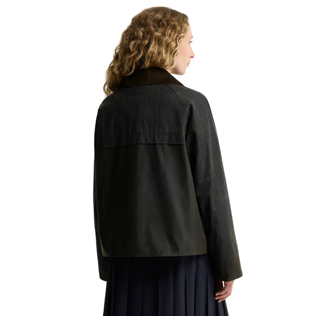 Barbour Tartan Reimagined IconsTartan Spey Waxed Jacket Classic Tartan/Olive-3