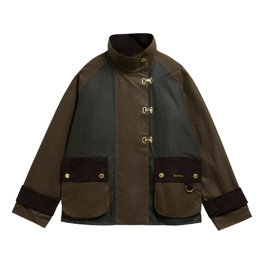 Barbour Hazelwood Wax Jacket Beech/Fern/Mixed Tartan-8