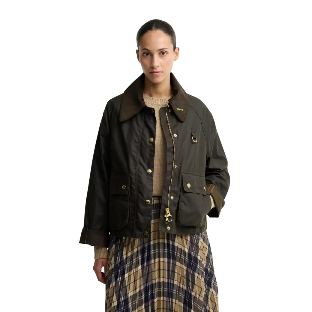 Barbour Icons Modern Spey Waxed Jacket Olive/Classic-1