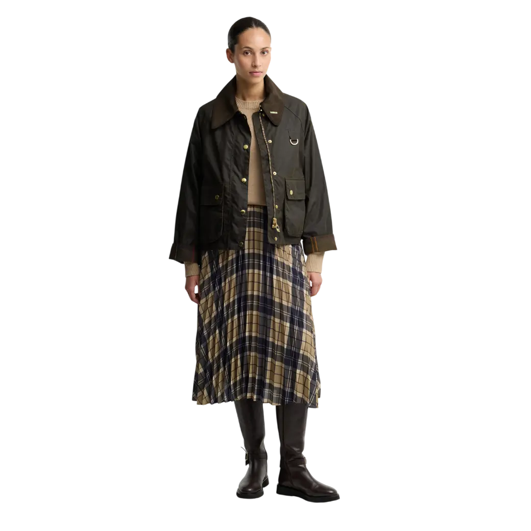 Barbour Icons Modern Spey Waxed Jacket Olive/Classic-2
