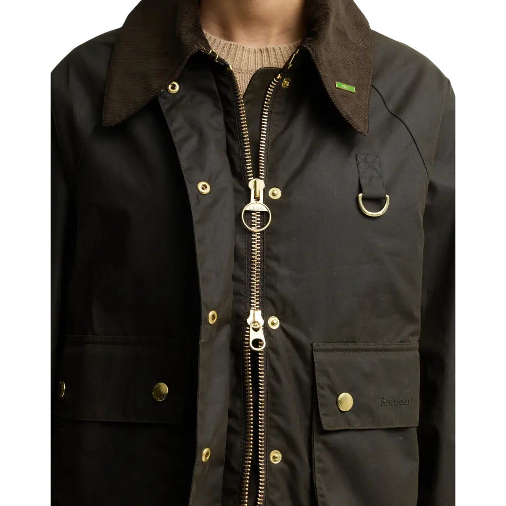Barbour Icons Modern Spey Waxed Jacket Olive/Classic-5