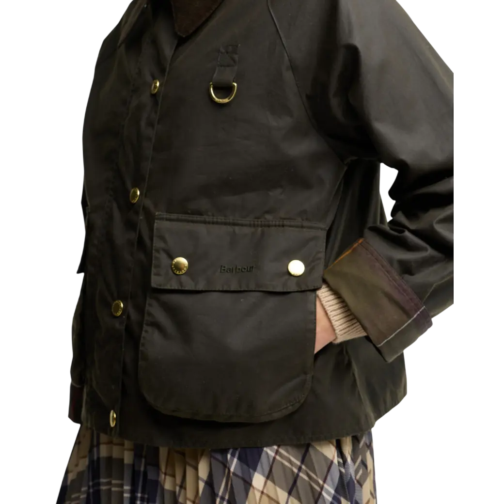 Barbour Icons Modern Spey Waxed Jacket Olive/Classic-6