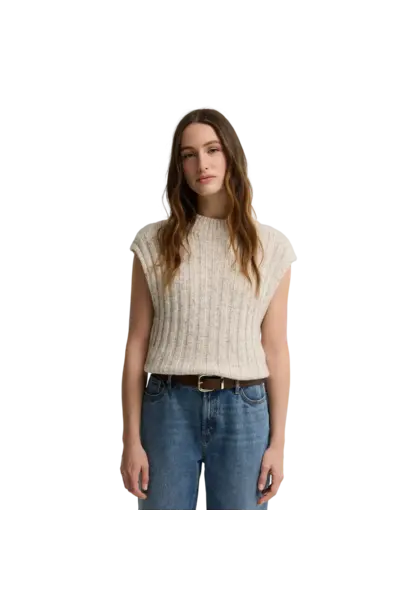 Barbour Anastasia Wool-Blend Sweater Vest Cloud Multi