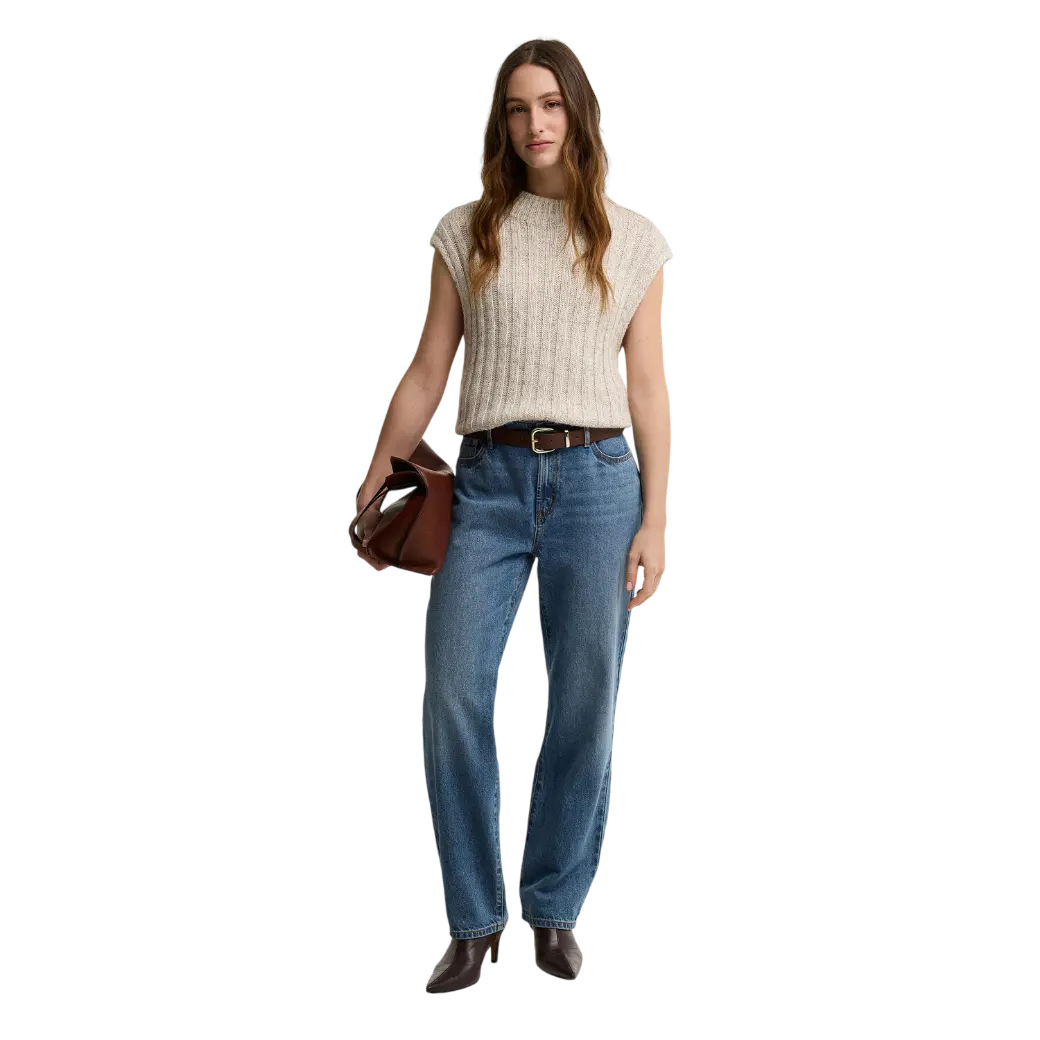 Barbour Anastasia Wool-Blend Sweater Vest Cloud Multi-2