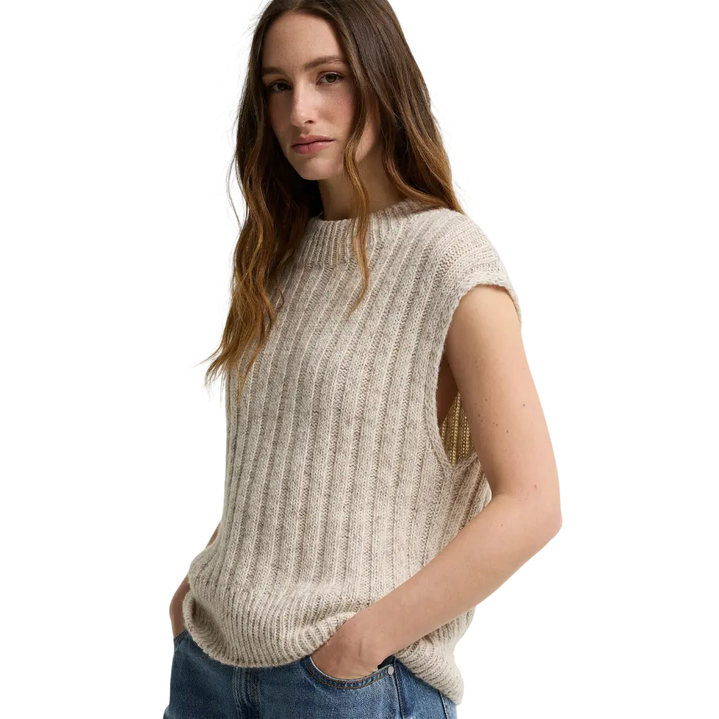 Barbour Anastasia Wool-Blend Sweater Vest Cloud Multi-4