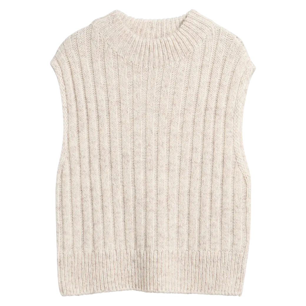 Barbour Anastasia Wool-Blend Sweater Vest Cloud Multi-6