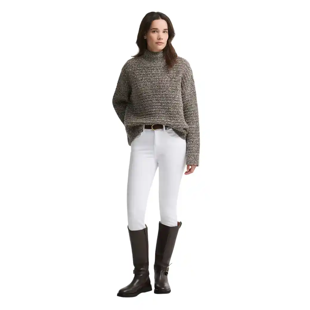 Barbour Rosamund Funnel Neck Jumper Oat-2