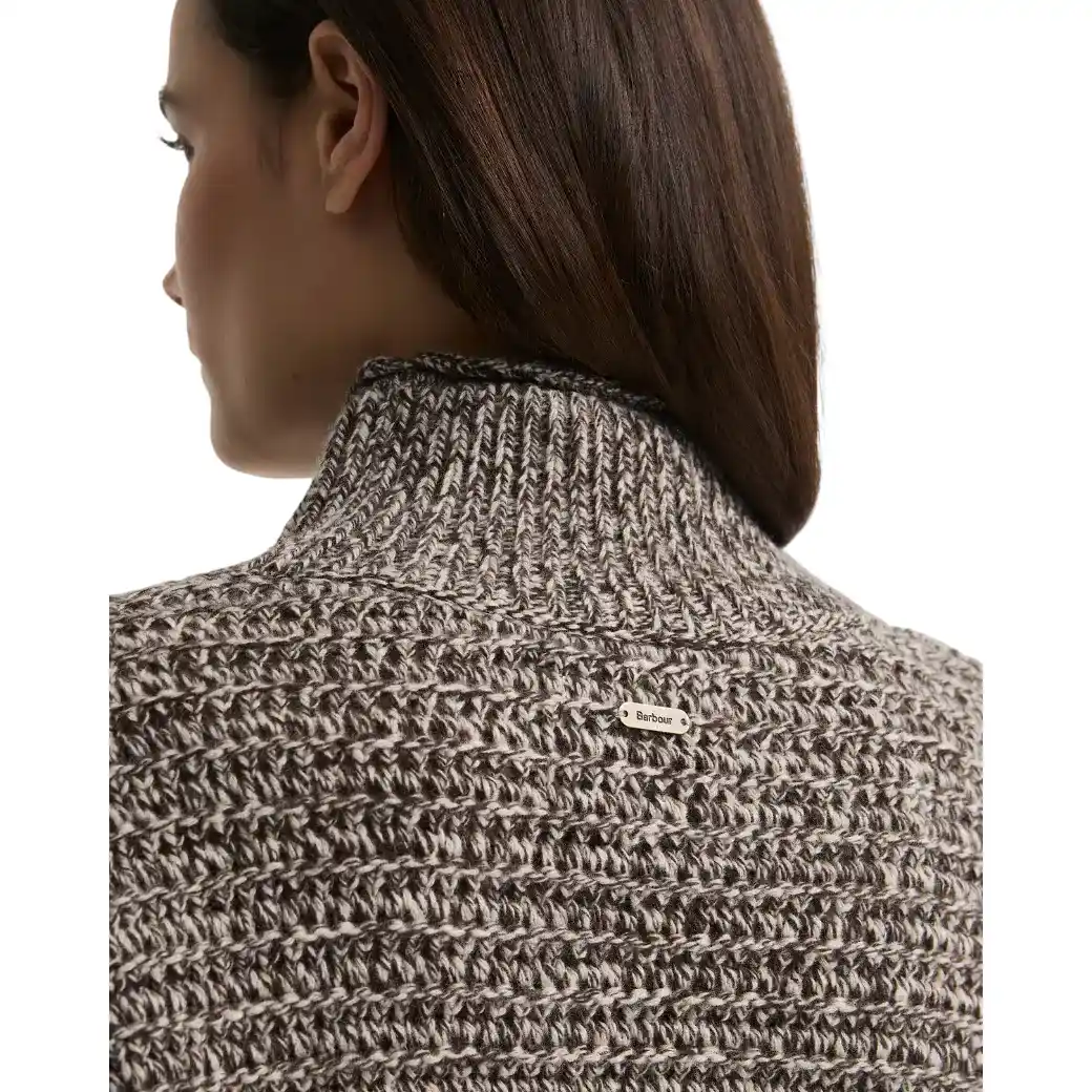 Barbour Rosamund Funnel Neck Jumper Oat-5