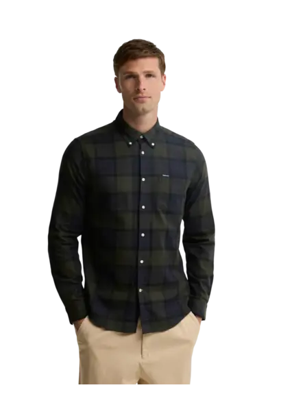 Barbour Fortrose Tailored Long-Sleeved Shirt Shadow Classic Tartan