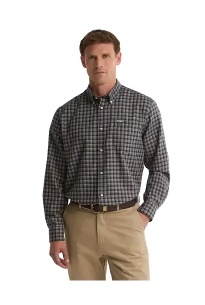 Barbour Cliff Regular-Fit Long-Sleeved Shirt Navy