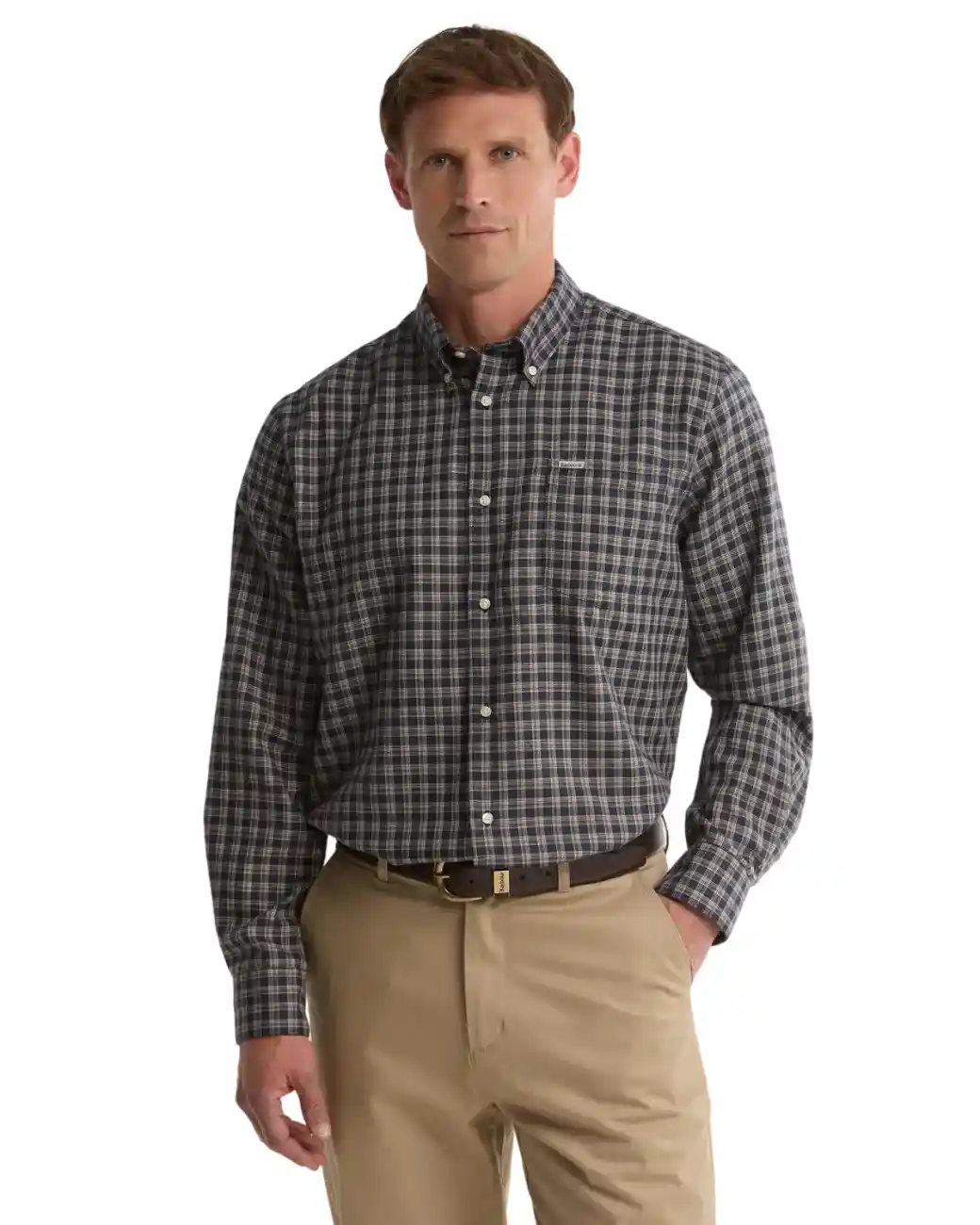Barbour Cliff Regular-Fit Long-Sleeved Shirt Navy-1