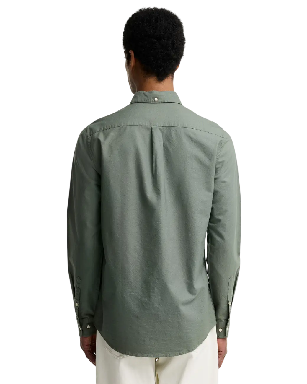 Barbour Oxford Tailored Long-Sleeved Shirt Algave Green-3