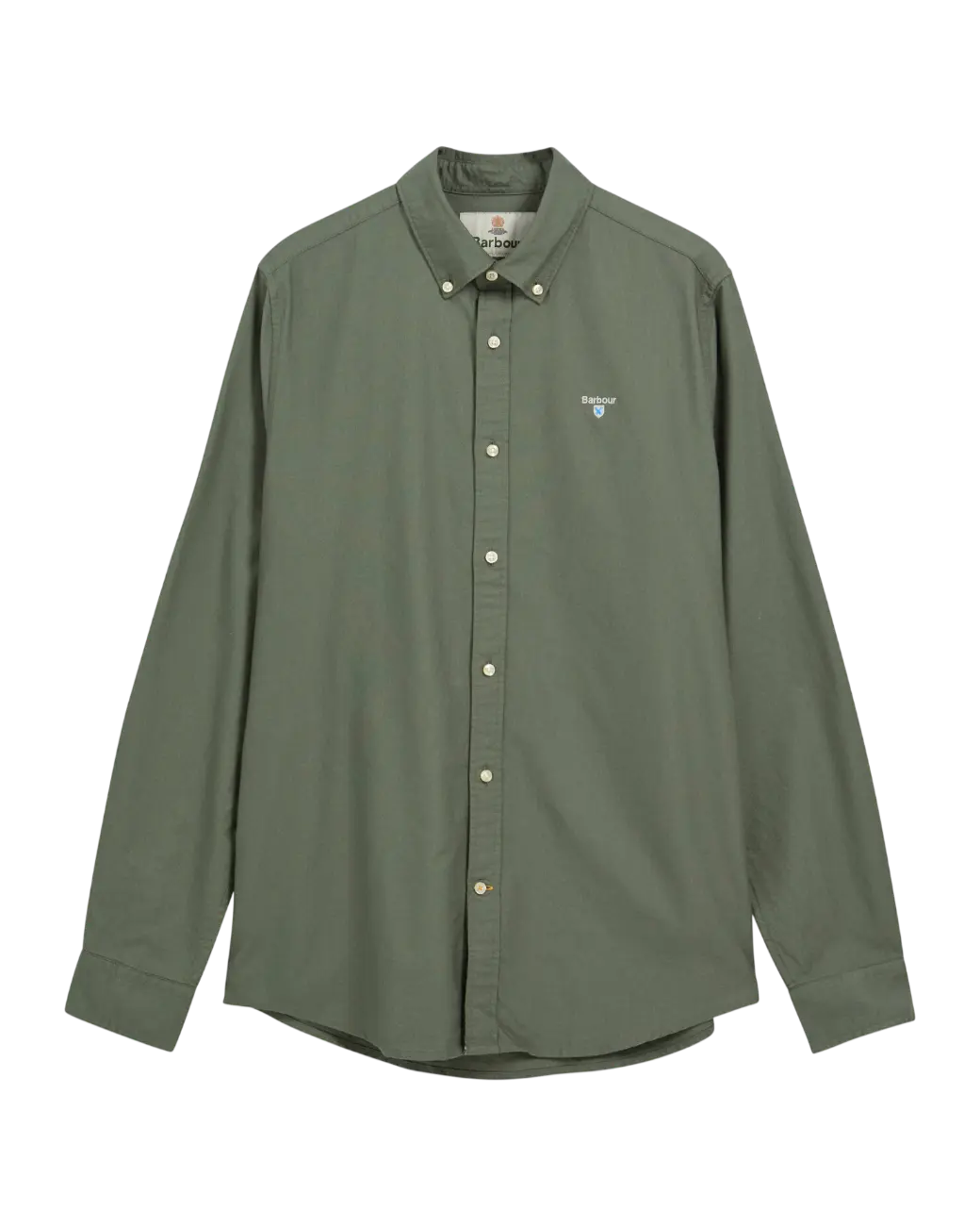 Barbour Oxford Tailored Long-Sleeved Shirt Algave Green-5