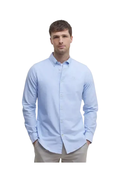 Barbour Oxford Tailored Long-Sleeved Shirt Sky