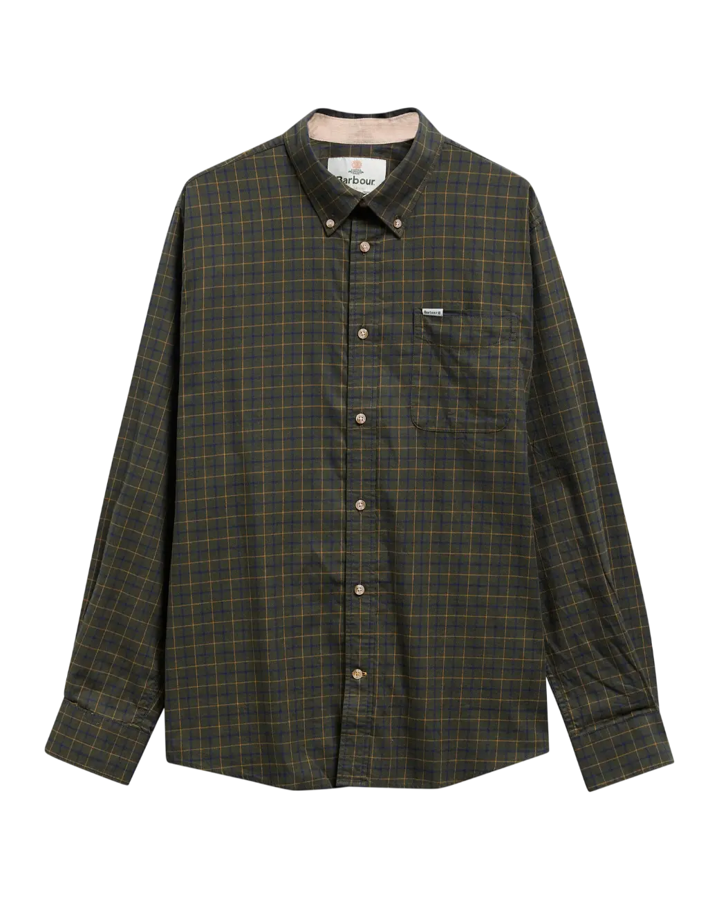 Barbour Bank Regular Long-Sleeved Shirt Olive-4