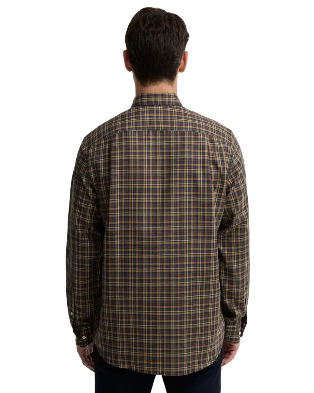 Barbour Panwell Thermo-Weave Checked Shirt Camel-3