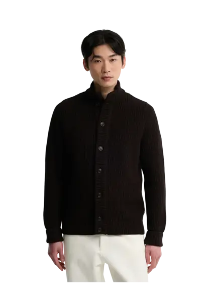 Barbour Mordale Half-Button Jumper Dk Brown