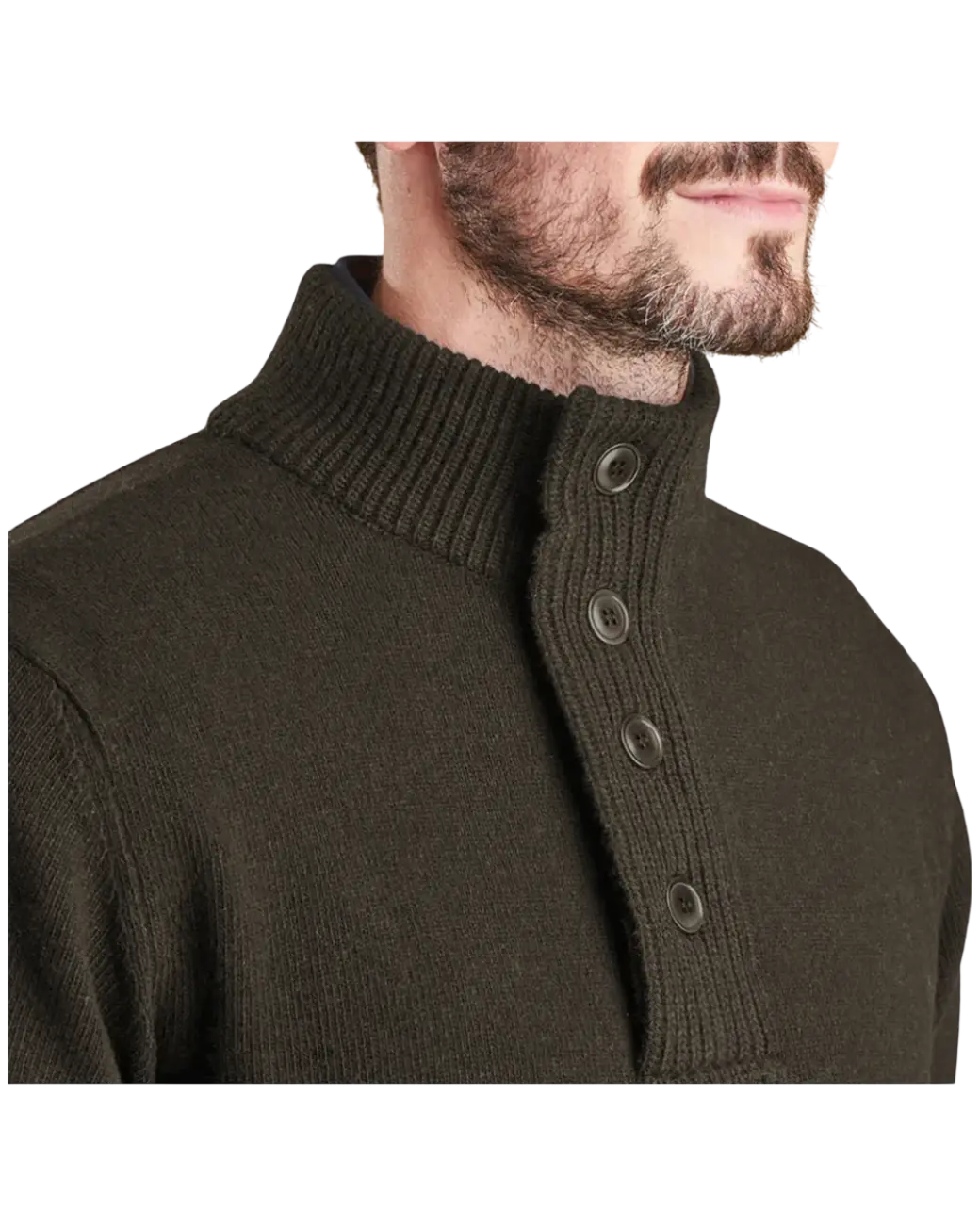 Barbour Essential Patch Half Zip Knitted Jumper Seaweed-4