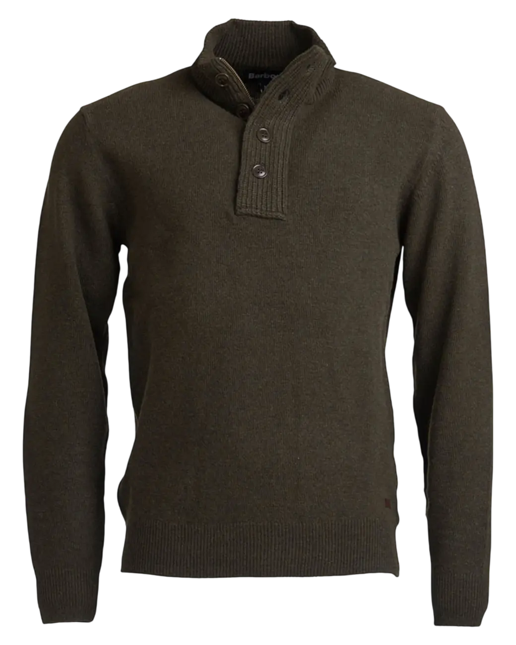 Barbour Essential Patch Half Zip Knitted Jumper Seaweed-6