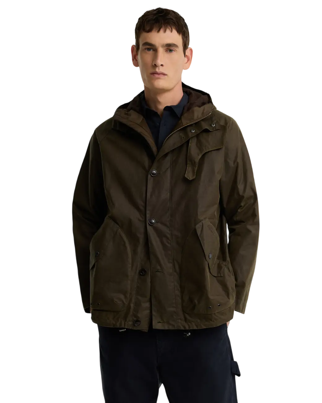 Barbour Re-Engineered Keiss Waxed Parka Beech-1