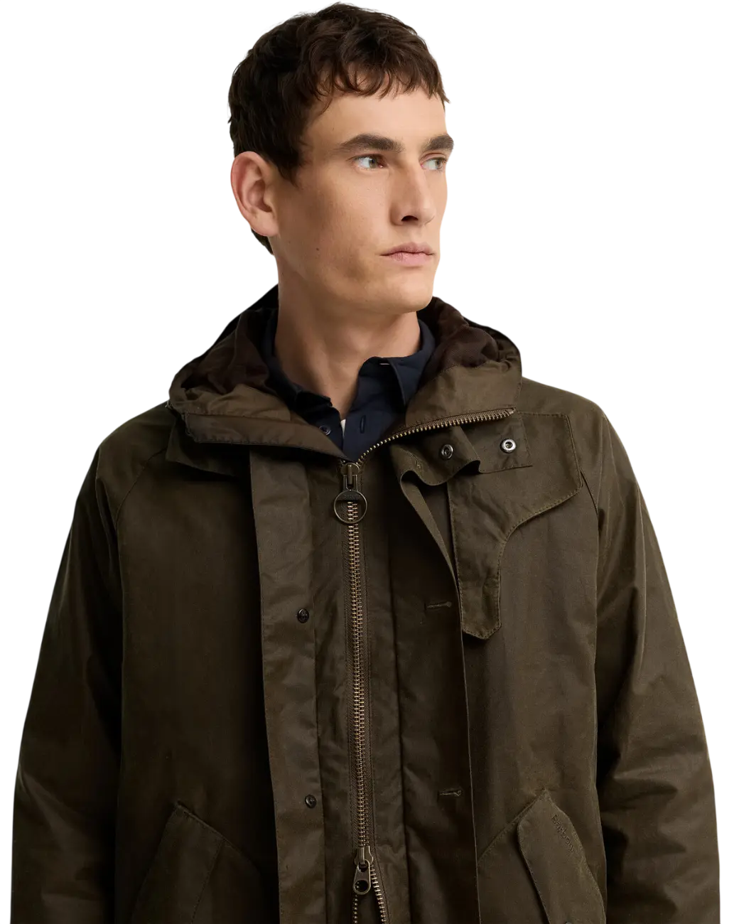 Barbour Re-Engineered Keiss Waxed Parka Beech-4