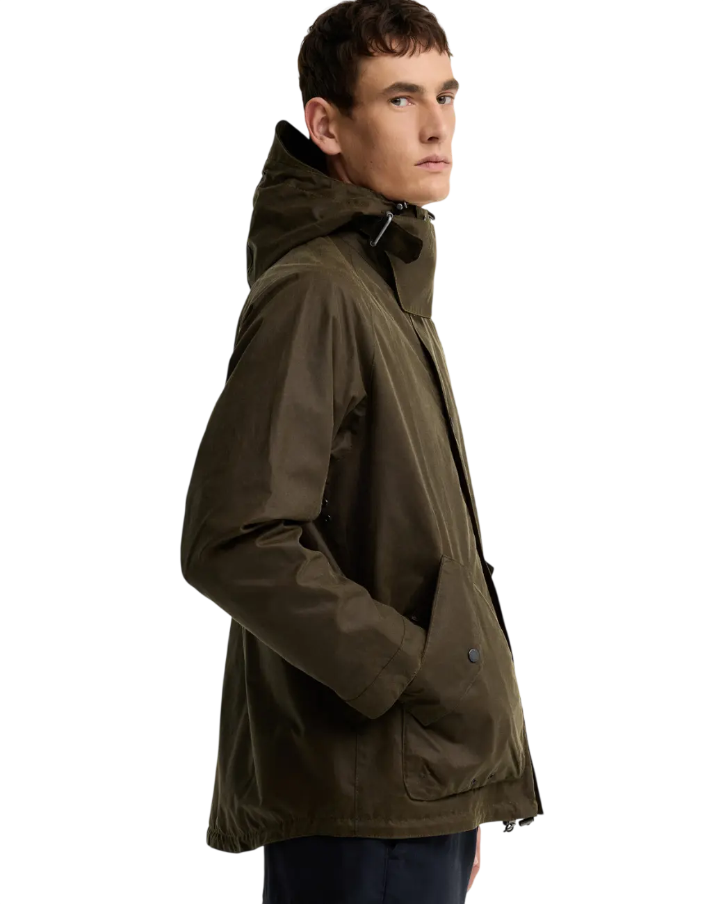 Barbour Re-Engineered Keiss Waxed Parka Beech-5