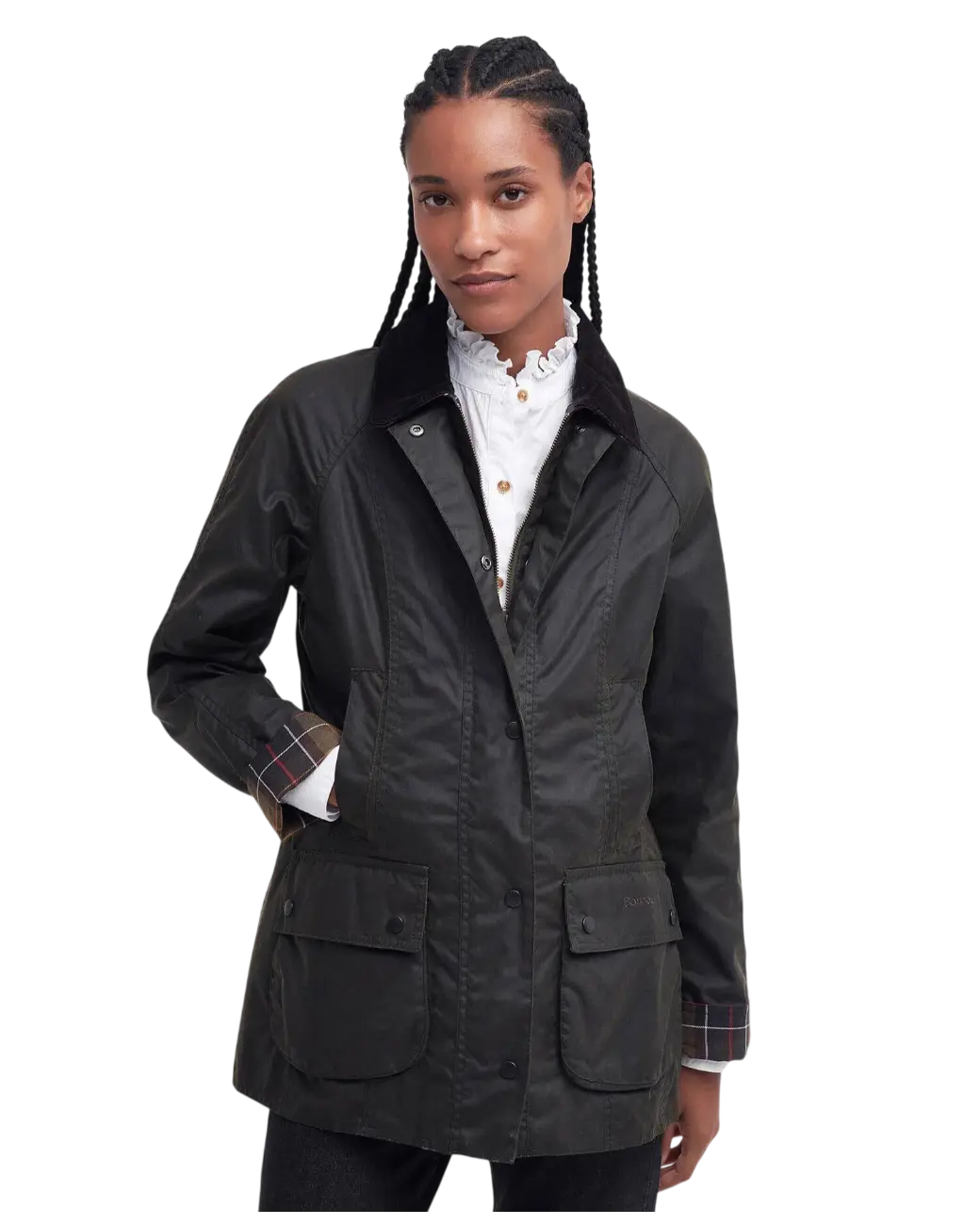 Barbour Classic Beadnell Wax Jacket Olive-1