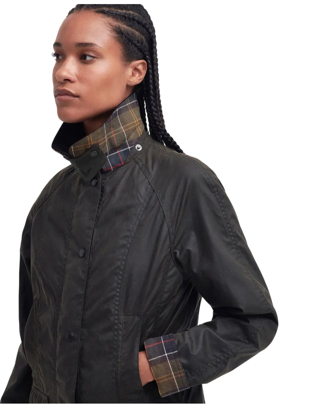 Barbour Classic Beadnell Wax Jacket Olive-5