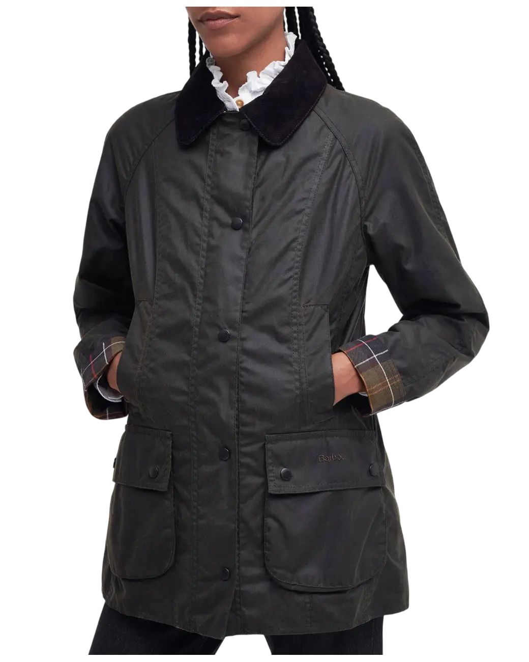 Barbour Classic Beadnell Wax Jacket Olive-6