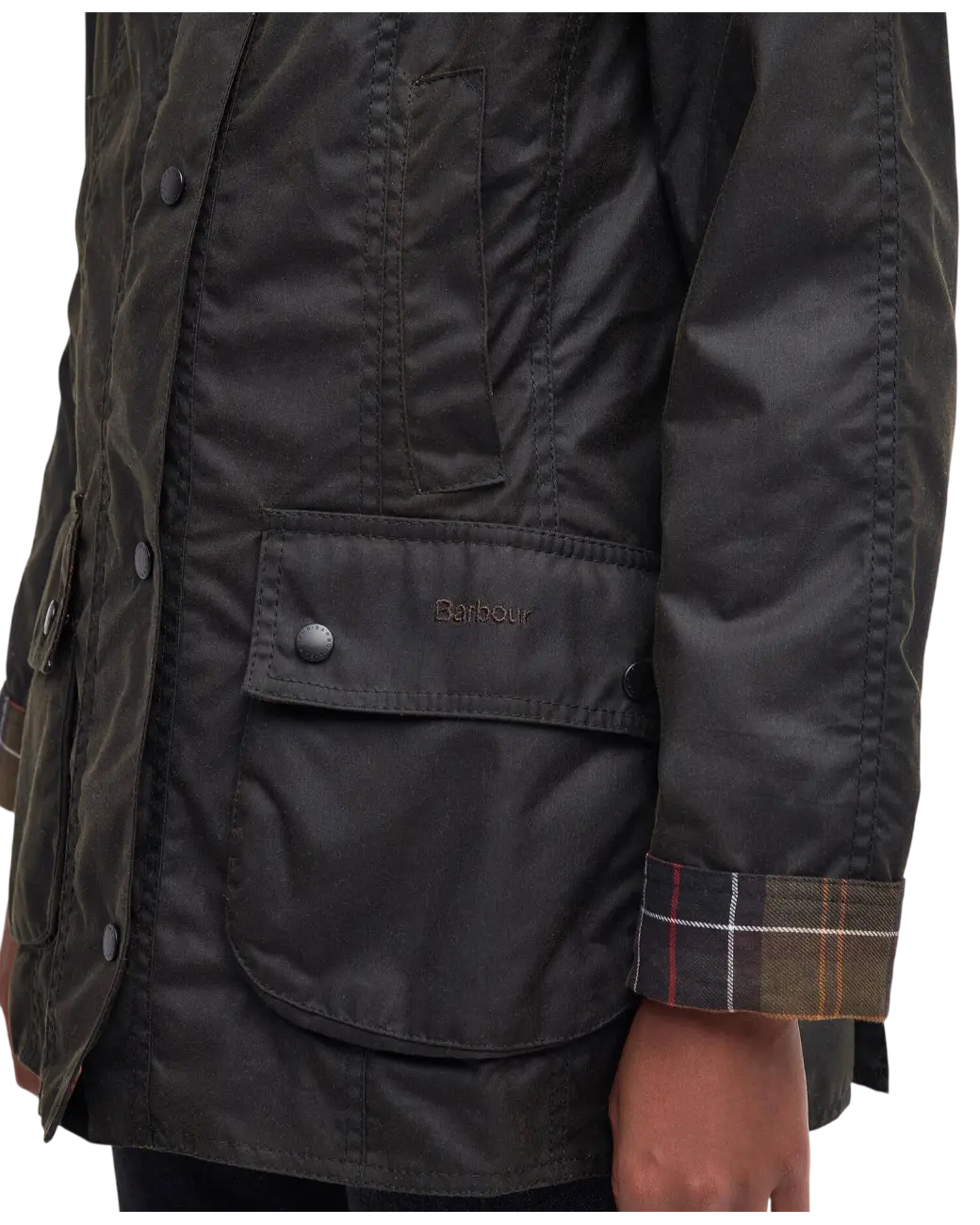 Barbour Classic Beadnell Wax Jacket Olive-8