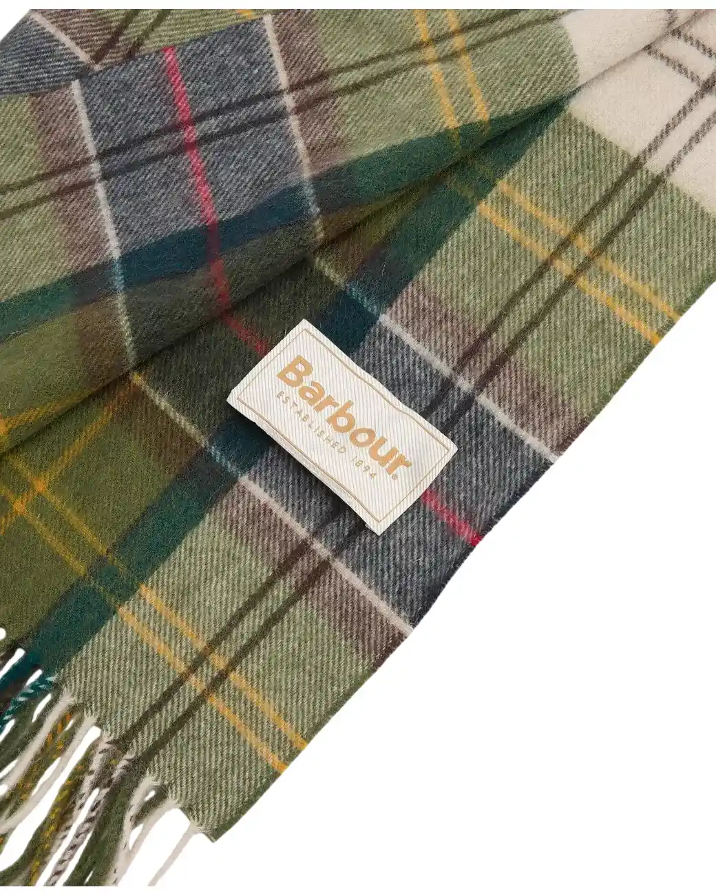 Barbour Serena Tartan Lambswool Scarf Classic/Ancient-3