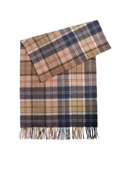 Barbour Serena Tartan Lambswool Scarf Birchwood/Muted Tartan