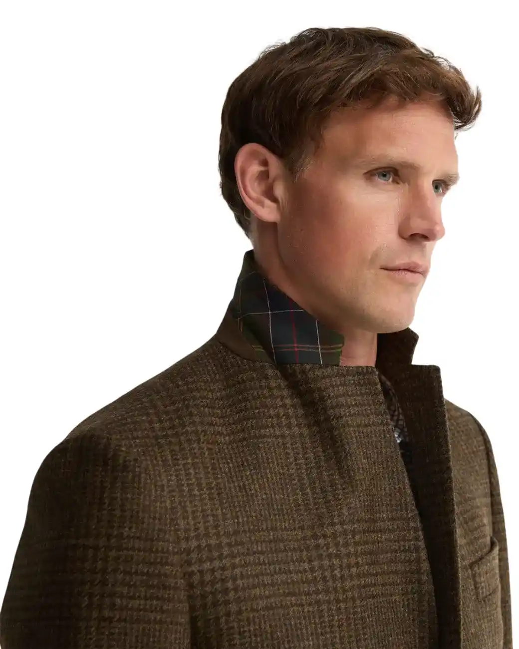 Barbour Bryson Moons Check Blazer Brown-4