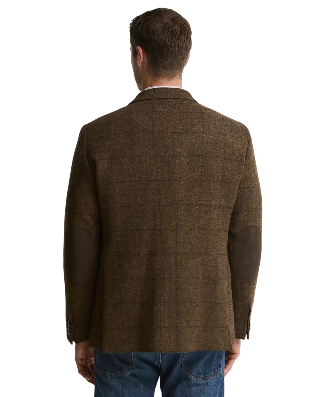 Barbour Gosforth Moons Checked Blazer Brown-3