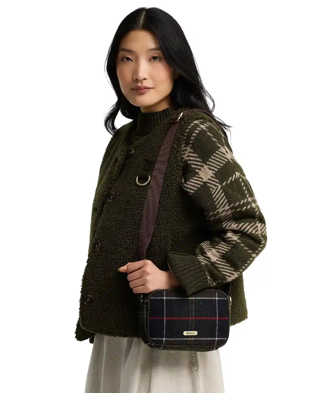 Barbour Contine Tartan Mini Crossbody Bag Classic Tartan-1