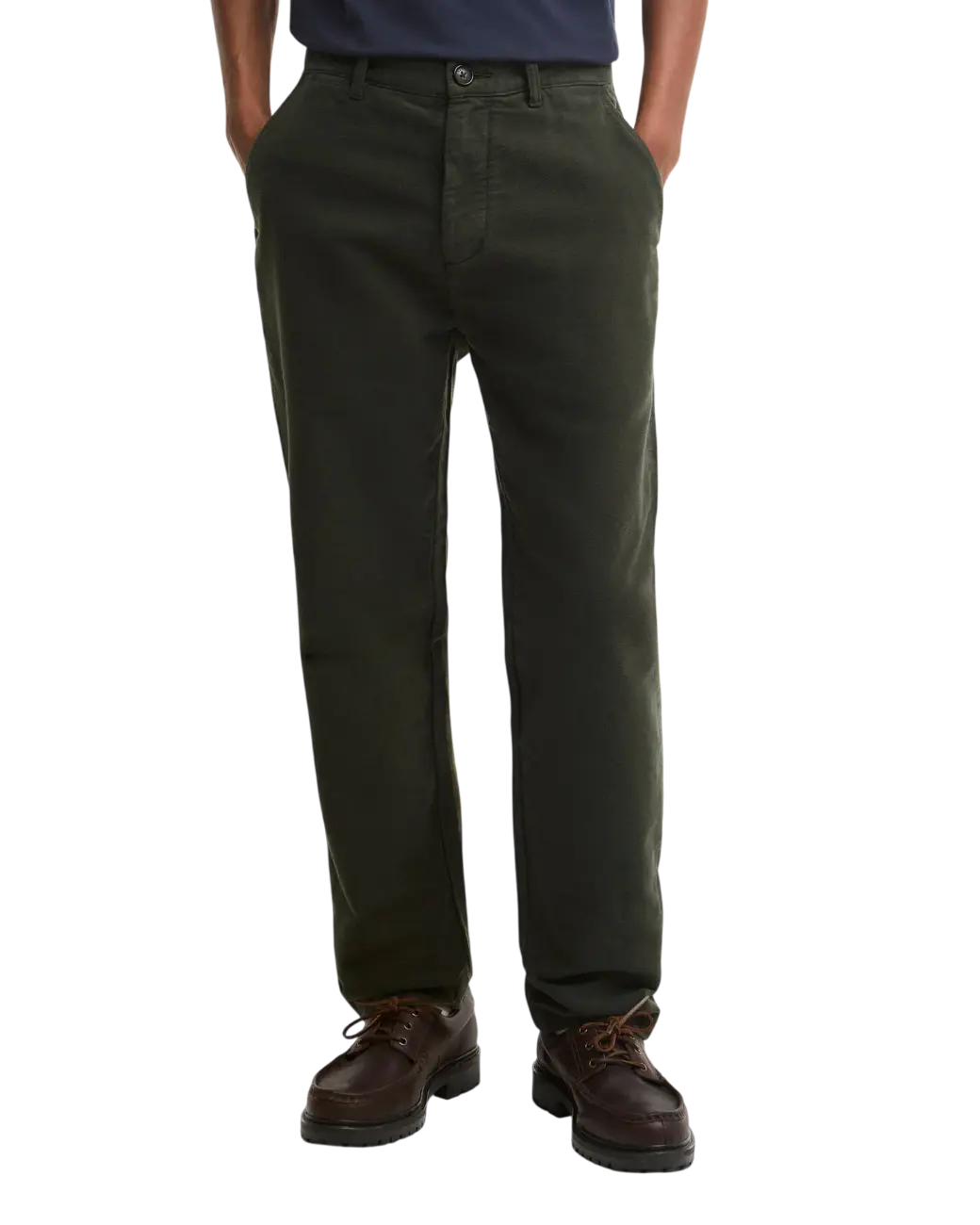 Barbour Moleskin Tailored Trousers Sage-2