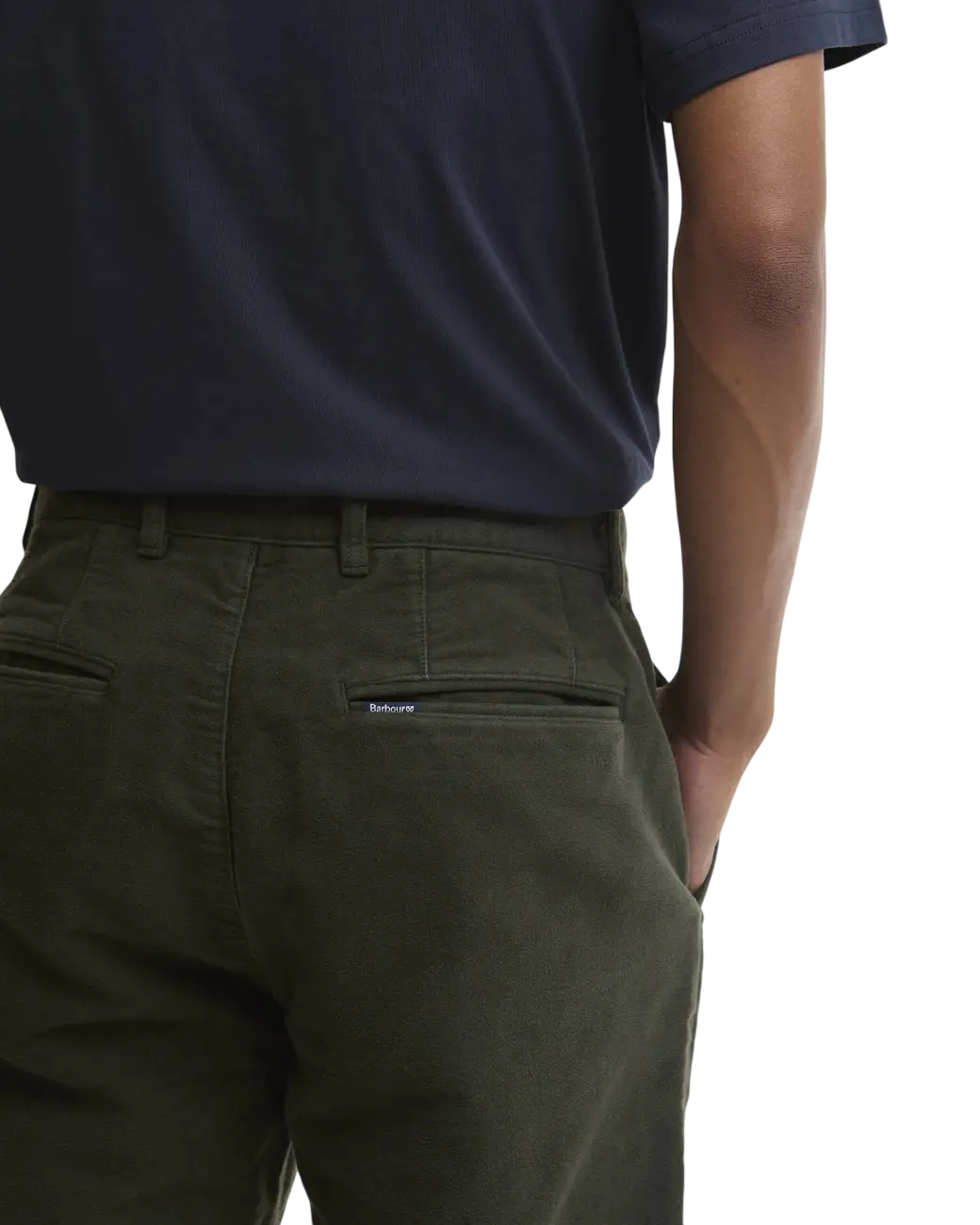 Barbour Moleskin Tailored Trousers Sage-5
