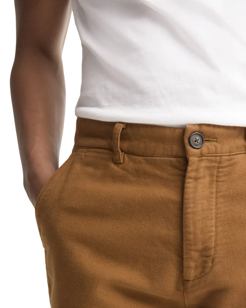 Barbour Moleskin Tailored Trousers Cinnamon-4